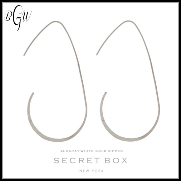 Secret Box Jewelry - 5⭐️Gorgeous Secret Box Oval Silver Earrings